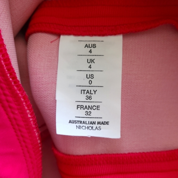 NWT • NICHOLAS | Bandage Frill Dress in Watermelon Size 0 - Picture 10 of 10